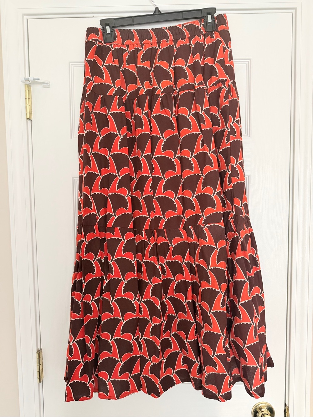 NWT Maxi Skirt in Ginkgo Print